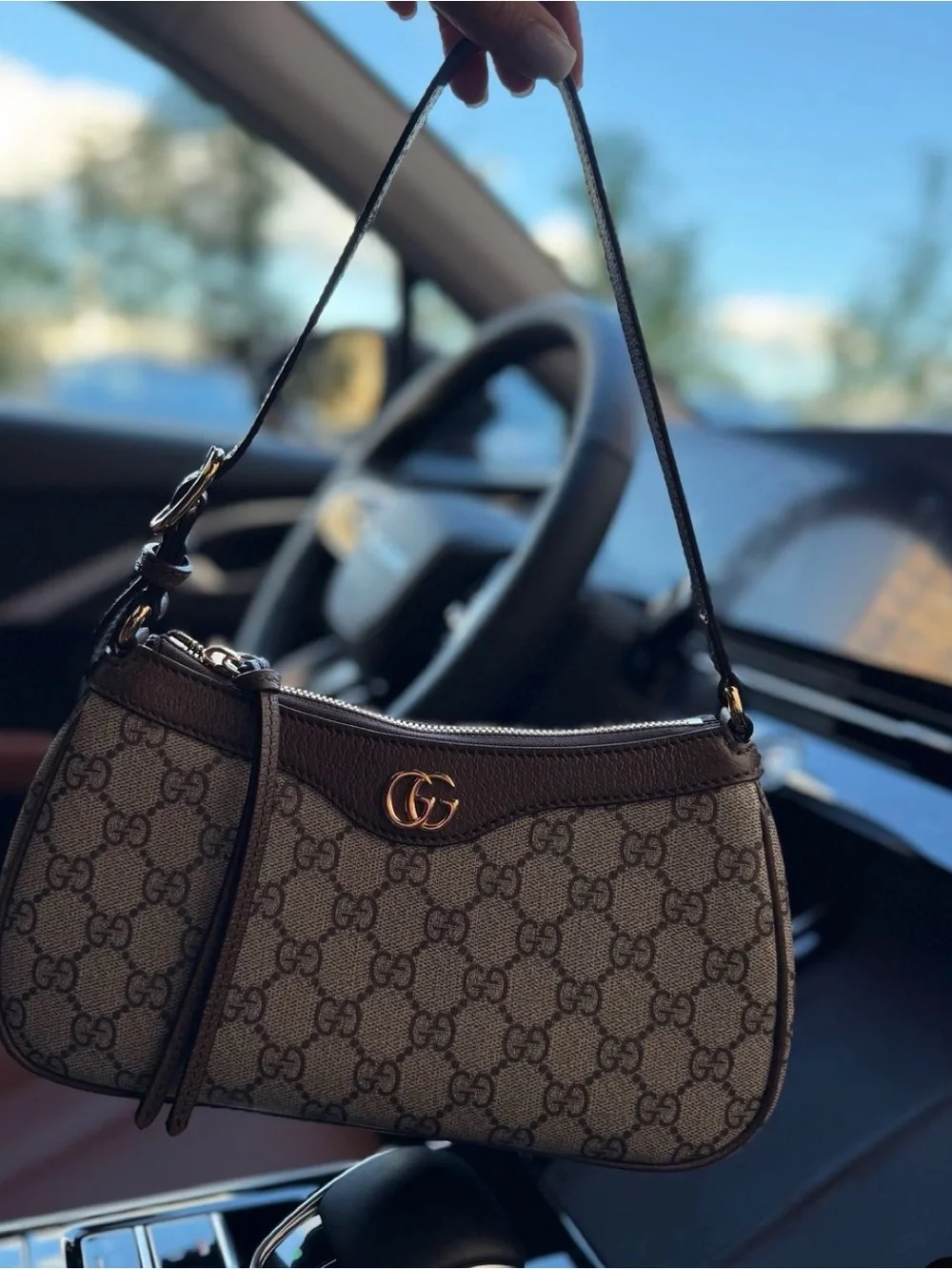 Brown Monogram Shoulder Bag